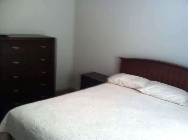 Furnished apartment bedroom